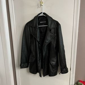 Vintage Kenneth Cole Reaction Leather Coat